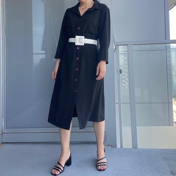 Vintage Dresses & Skirts - Vintage Pinstripe Dress